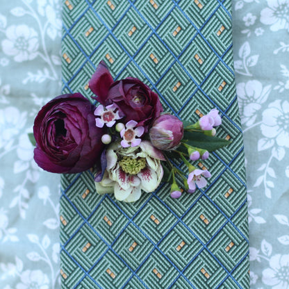 Floral Tie Clip