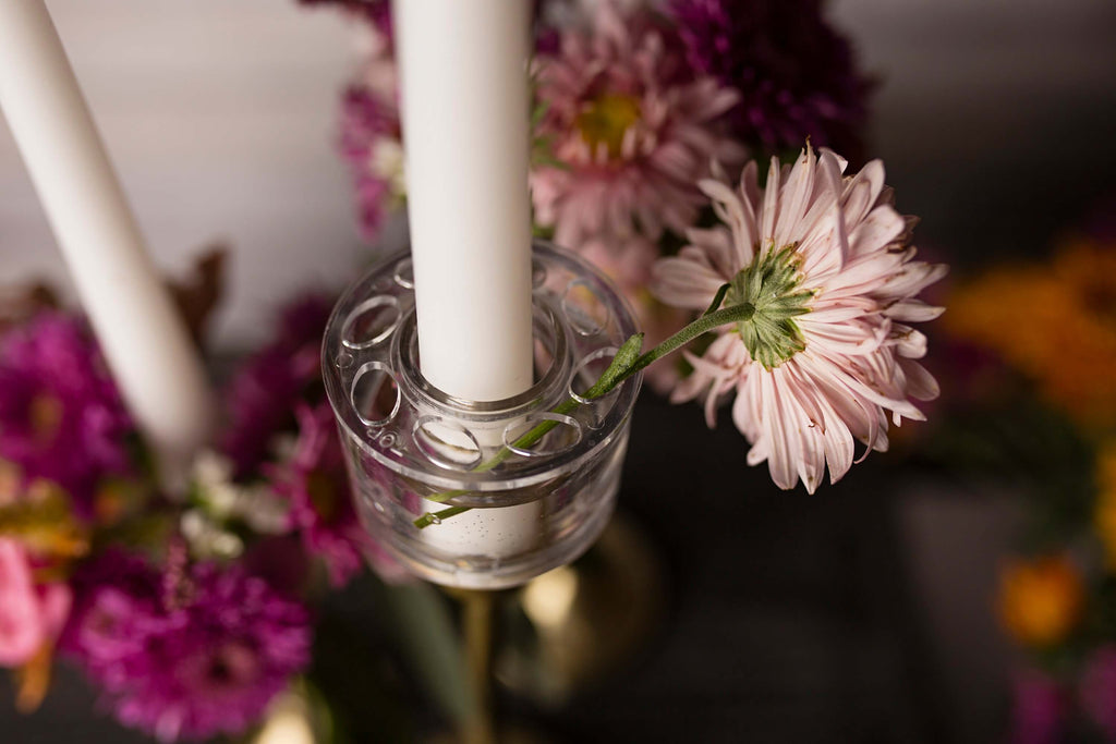 Candle Ring Vase Flower Frog Sets – Harmony Harvest Farm