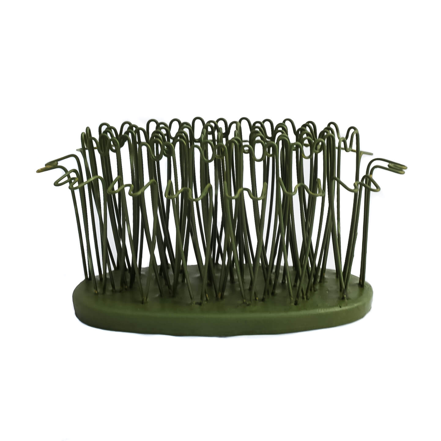 3-3/4" Oval Hairpin Holder Flower Frogs