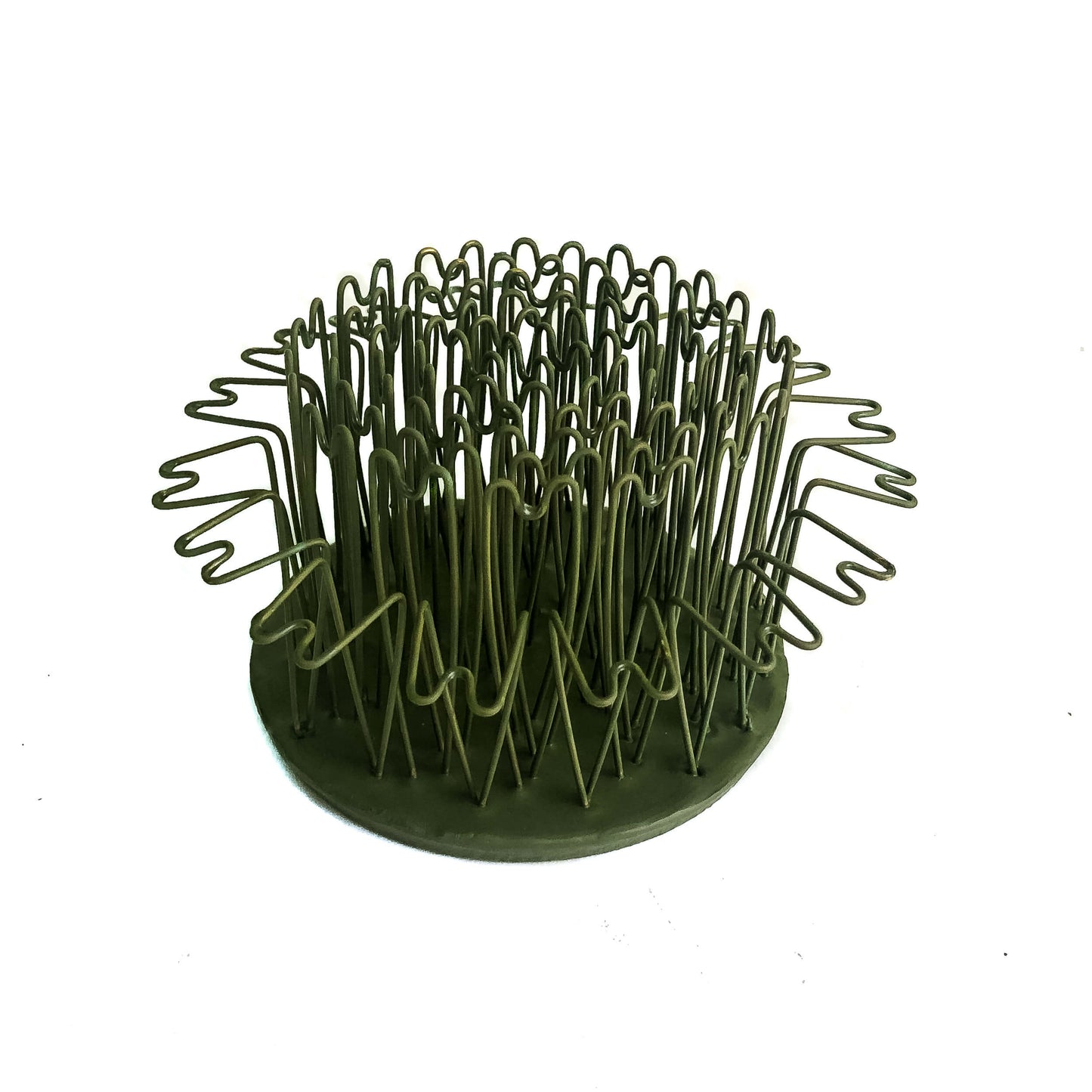 3-1/2" Round Hairpin Holder Flower Frog