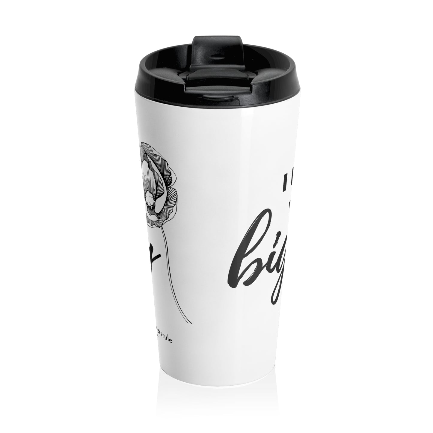 Big Poppy Stainless Steel Travel Mug
