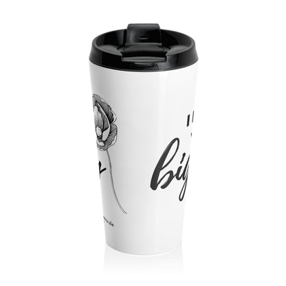 Big Poppy Stainless Steel Travel Mug
