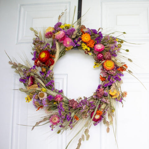 The Vibrant Dried Flower Wreath