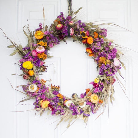 The Vibrant Dried Flower Wreath