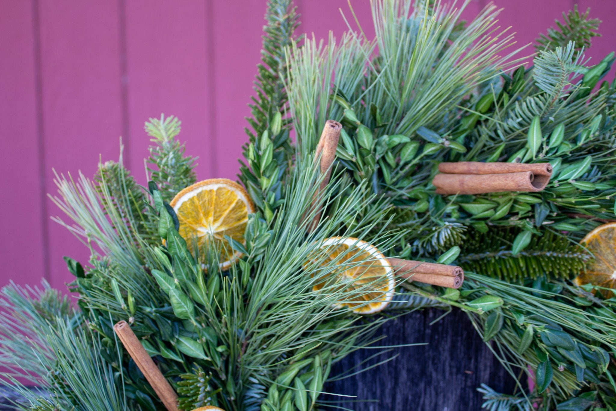 Cinnamon & Citrus Wreath – Harmony Harvest Farm