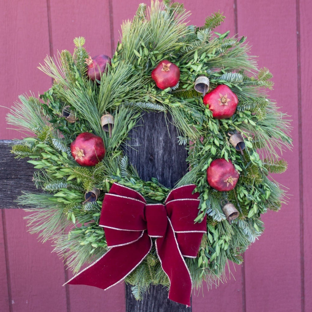 Pomegranate & Bells Wreath