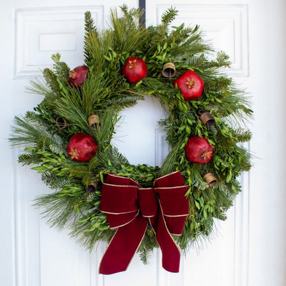 Pomegranate & Bells Wreath