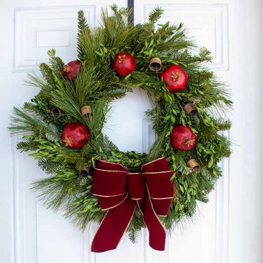 Pomegranate & Bells Wreath