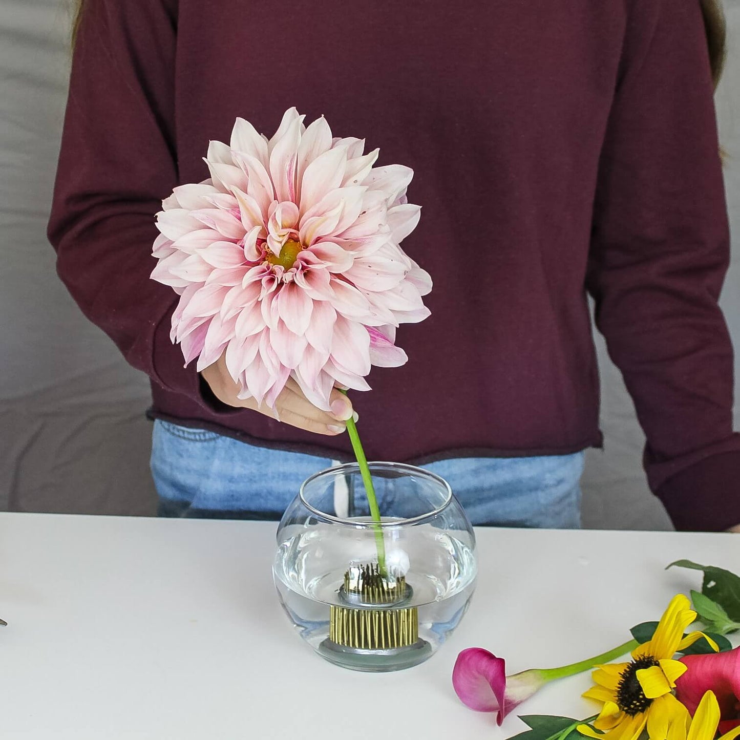 7/8" Round Kenzan Flower Frog