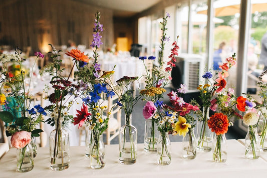 Trio of bud vases